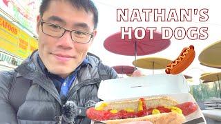 Eating at Coney Islands FAMOUS Nathans Hot Dog Restaurant