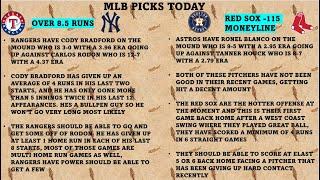 MLB Picks and Rundown August 9th Best Bets Today