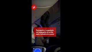 Passageiro é resgatado em bagageiro de avião após turbulência severa #noticias #g1