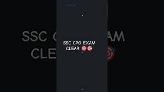 SSC CPO EXAM CLEAR  2024#ssccporesult #ssccpoexam