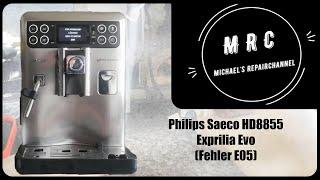 Philips Saeco HD8855 Exprelia Evo Fehler E05