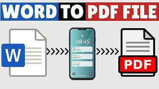 How to Convert Word to PDF in Mobile 2023  Android & iPhone