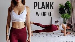 BEST PLANK WORKOUT FOR SMALLER WAIST FLAT ABS & FULL BODY FAT BURN 10 Variations