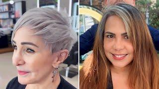 Popular Short Haircuts For Women  Grey Hair color Inspirations