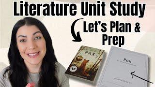 How I Prep & Plan a Homeschool Literature Unit - Pax Novel Unit from TPT