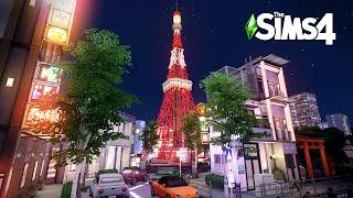 Tokyo Tower  The Sims4 Stop Motion Build  NoCC 【シムズ４建築】