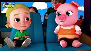 The Wheels on The Bus Song Animal Version  BabaSharo TV Nursery Rhymes & Kids Songs