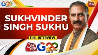 HP CM Sukhvinder Sukhu Interview Want To Turn Himachal Pradesh Into Tourist Capital Of India