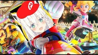 ホロライブ Hololive Shirakami Fubuki - Mario Kart Epic Fail Worlds shortest livestream