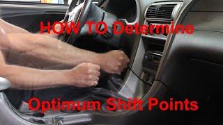 Optimum Shift Points for Acceleration