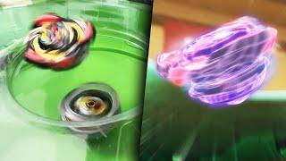 ANIME DIVE ATTACKS  DB & BU Beys Battle in Interstellar Drop Stadium  Beyblade Anime VS Real Life