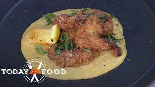 Make Marcus Samuelesson’s crispy fish fry and sweet corn grits