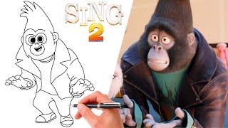 How To Draw JOHNNY FROM SING 2  SUPER EASY DRAWING