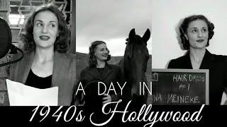 Fall in Hollywood 1943  A Movie Starlets Day