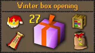 LOOT FROM 27 OF THE *NEW* WINTER BOXES OVER 30B SPENT + 35B GIVEAWAY - RuneWild RSPS