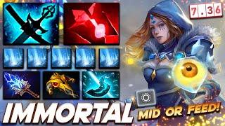 Crystal Maiden Ownage - Mid or Feed - Dota 2 Pro Gameplay Watch & Learn