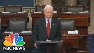 Orrin Hatch Warns Senate Is In Crisis In Farewell Speech  NBC News