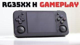RG35XX H Gameplay Compilation - 40+ Games 30 Platforms - Horizontal Retro Handheld