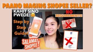 HOW to be a shopee SELLER  Step Step Tutorial