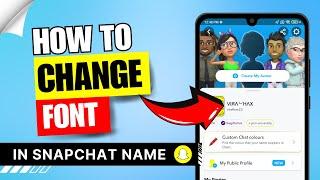 How to Change Name Font in Snapchat  Make Snapchat Name Look Cool  