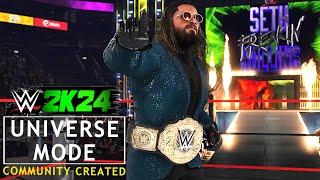 WWE 2K24 Universe Mode 1ST EPISODE  WWE 2K24 Community Created Universe Mode  RAW EP01