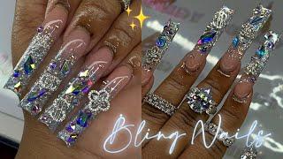 LUXURY OMBRÉ BLING NAILS   BEGINNER FRIENDLY   FULL TUTORIAL + Q&A