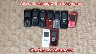 All my Samsung C-Series Phones Startup and Shutdown Part 2