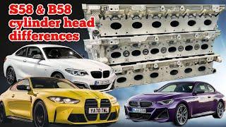 BMW B58 and S58 cylinder head cores differences  