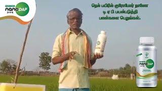 குரோமோர் நானோ டி. ஏ. பி பயன்படுத்தி நெல் பயிரில் அதிக வளர்ச்சி மற்றும் அதிக மகசூல் பெறலாம்