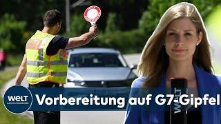 G7-GIPFEL AUF SCHLOSS ELMAU Wanderer aufgepasst - Personentrollen der Polizei  WELT Thema