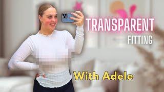 TRANSPARENT Tops Try On Haul  No Bra Style Sheer Clothes
