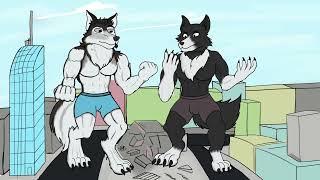 Balto and Togo macro micro animation comission