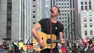 COLDPLAY - Introduction and Yellow - Live in New York City TODAY Show - March 14 2016 HDHQ