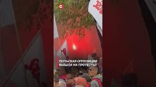 Польская оппозиция вышла на протесты #польша #политика #протесты #оппозиция #новости