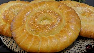 Ozbek Breakfast Bread - نان ازبکستانی برای صبحانه