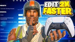 Edit 2x Faster On Controller + Secret Tips To Get Better - Best Pro Settings Chapter 5 Fortnite