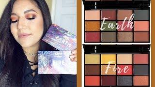 NYX In Your Element Eyeshadow Palettes In-Depth Review & Demo  Fire & Earth