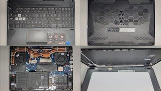 ASUS TUF Gaming F15 TUF506H FX506HEB-IS73 Disassembly RAM SSD Hard Drive Battery LCD Screen Repair