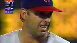 Chicago Cubs 3rd baseman Gary Gaetti Pitching vs Phillies - July 3 1999 - position player pitching