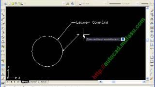 AutoCAD Tutorial Beginner - Create Arrow Name with Leader