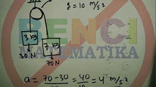 Cara Cepat Hukum Newtonpercepatan benda di katrol licinpart1