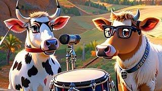 FUNNY COW DANCE  COW SONG _ COW VIDEOS  DANCING COW  ANIMAL SOUND