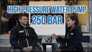 New 250 bar HPW Hydraulic High Pressure Water Pump - Interview of DYNASET R&D Engineer