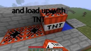 Minecraft Tutorial  Extremely Powerful TNT Cannon - Amazing