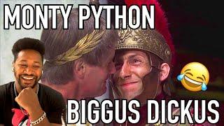 AMERICAN REACTS TO BIGGUS DICKUS - MONTY PYTHONS LIFE OF BRIAN  