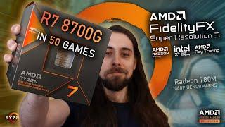 Radeon 780M Ryzen 7 8700G - 50 GAMES Tested at 1080P  Ray Tracing FSR3 & More