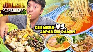 BEST Chinese VS. Japanese Ramen in Vancouver Canada