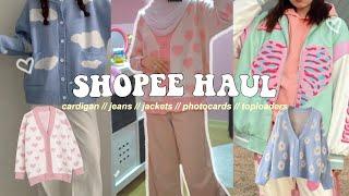  SHOPEE TRENDY CLOTHING HAUL  cute cardigansjeans MALAYSIA