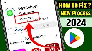 Play Store Pending Problem Solved  Fix Playstore Download Pending Problem  Playstore cant download