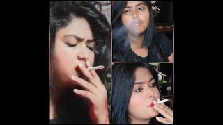 Bangladeshi social media viral girl smoking cigarettes